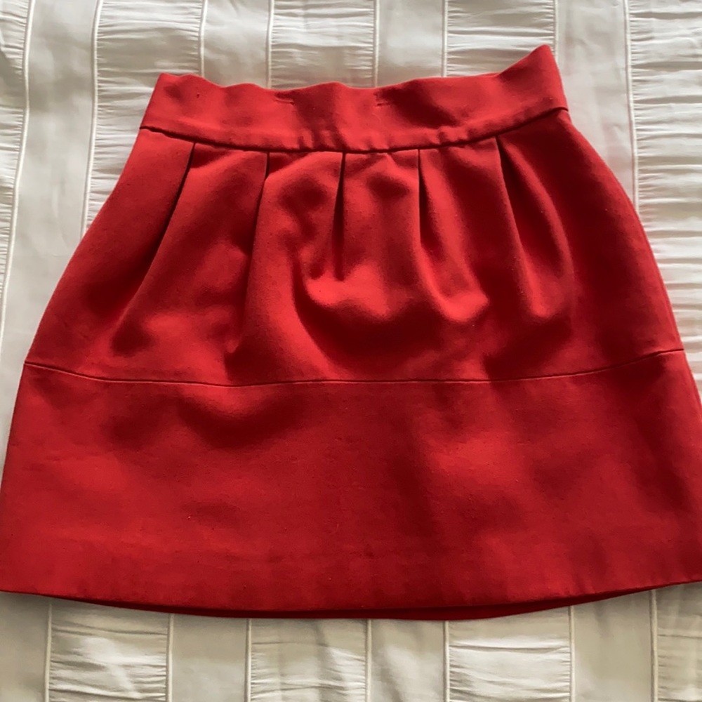 Zara Orange Mini Skirt